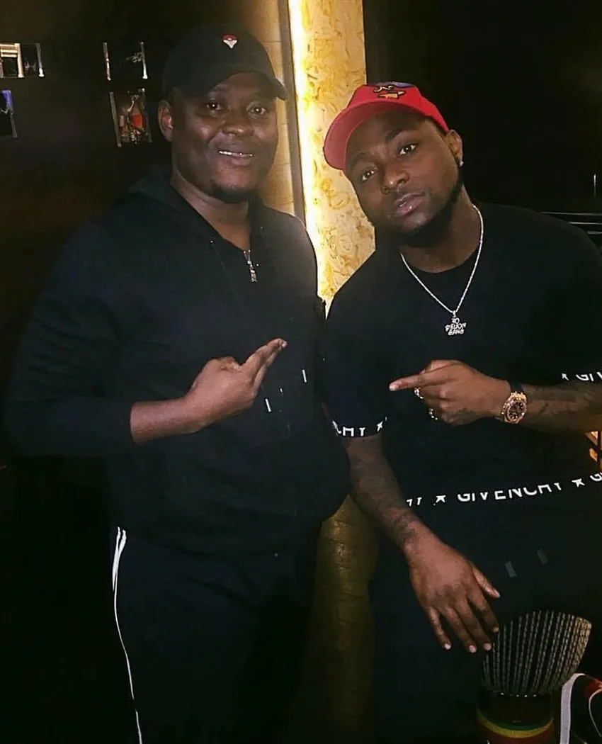 Deejay Mneddy with Davido