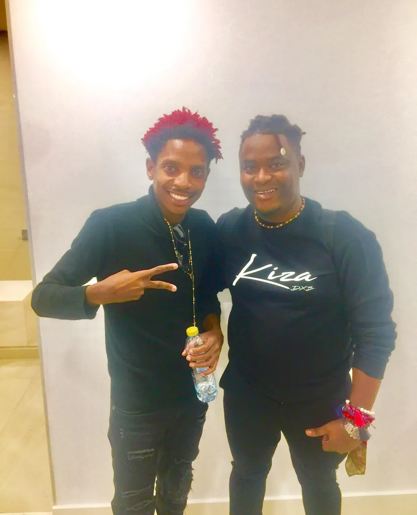 Deejay Mneddy with Eric Omondi